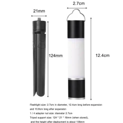 The Outdoor Vault Camping-Werkzeuge|Outdoor-Artikel-Wiederaufladbare LED-Camping-Taschenlampe – Zoombares tragbares Hängelicht