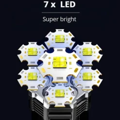 Roam Ready Heimwerkzeuge|Outdoor & Garten-Wiederaufladbare LED-Taschenlampe – Hochleistungs-Taschenlampe mit superheller Leuchtkraft