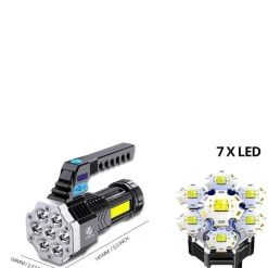 Roam Ready Heimwerkzeuge|Outdoor & Garten-Wiederaufladbare LED-Taschenlampe – Hochleistungs-Taschenlampe mit superheller Leuchtkraft