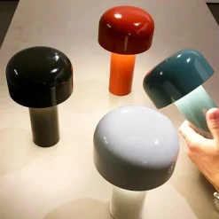 The Gilded Nest Wohndeko|Beleuchtung-Wiederaufladbare Pilz-Tischlampe – Akzentlicht im italienischen Stil