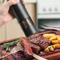 Deco Küche & Esszimmer-Wiederaufladbare Salz- und Pfeffermühle – Automatische Gewürzmühle