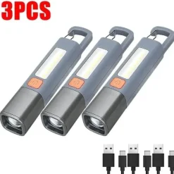 Wild u0026 Free Gear Camping-Werkzeuge|Outdoor-Gadgets-Wiederaufladbare Taschenlampe mit großer Reichweite – ultrahell, wasserdicht, vielseitig