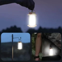 Wild u0026 Free Gear Camping-Werkzeuge|Outdoor-Gadgets-Wiederaufladbare tragbare Stativlaterne mit dimmbarem Licht für den Einsatz im Campingbereich
