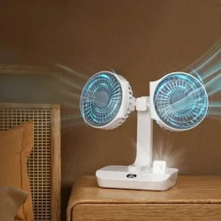 Trail u0026 Beyond Camping Im Freien|Gadgets Für Zuhause-Wiederaufladbarer Campingventilator – Leichter Outdoor-Kühler mit zwei Flügeln