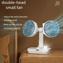 Trail u0026 Beyond Camping Im Freien|Gadgets Für Zuhause-Wiederaufladbarer Campingventilator – Leichter Outdoor-Kühler mit zwei Flügeln