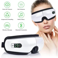 The Relaxation Nook Gesundheits-Gadgets|Gesundheits- Und Entspannungstools-Wiederaufladbarer elektrischer Augenmassager – Intelligentes Gerät zur Linderung der Augenbelastung