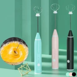 The Culinary Kit Küche & Esszimmer-Wiederaufladbarer Handrührer - Elektrischer Mixer mit 3 Geschwindigkeiten