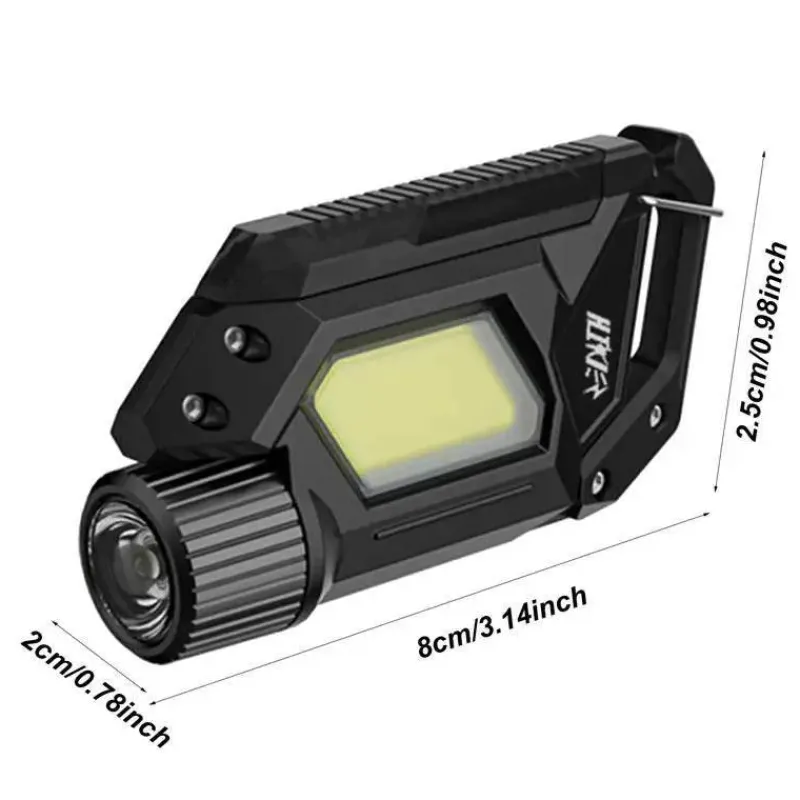 Cozy Living Camping Im Freien|Outdoor & Garten-Wiederaufladbares LED-Schlüsselringlicht – Kompakte Camping-Taschenlampe