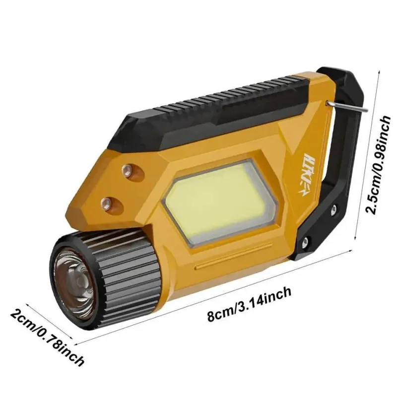 Cozy Living Camping Im Freien|Outdoor & Garten-Wiederaufladbares LED-Schlüsselringlicht – Kompakte Camping-Taschenlampe