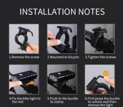 Wilderness Haven Fahrräder & Verkehr|Beleuchtung-Wiederaufladbares USB-Fahrrad-Frontlicht - Heller LED-Scheinwerfer