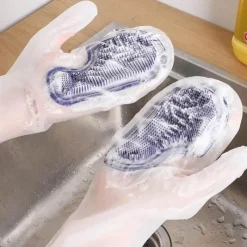 Deco Küche & Esszimmer-Wiederverwendbare Geschirrspülhandschuhe – Umweltfreundliche Küchenreinigungshandschuhe