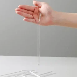 Plates u0026 More Küche & Esszimmer-Wiederverwendbare Glasstrohhalme – Umweltfreundlich mit Reinigungsbürsten