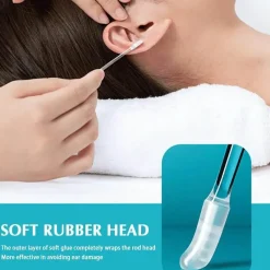 The Relaxation Nook Männerpflege|Frauenpflege-Wiederverwendbare Ohrenstäbchen – Schnellreinigungswerkzeug für die Ohrenhygiene