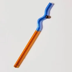 The Culinary Kit Küche & Esszimmer-Wiederverwendbarer Glasstrohhalm – farbenfrohe, umweltfreundliche Alternative