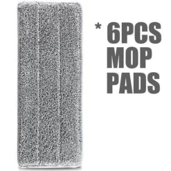 The Blissful Bath Badezimmer-Wiederverwendbarer Mikrofaser-Flachmopp – waschbares Reinigungswerkzeug