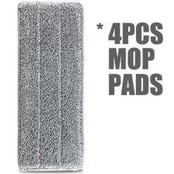 The Blissful Bath Badezimmer-Wiederverwendbarer Mikrofaser-Flachmopp – waschbares Reinigungswerkzeug