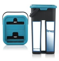 The Blissful Bath Badezimmer-Wiederverwendbarer Mikrofaser-Flachmopp – waschbares Reinigungswerkzeug