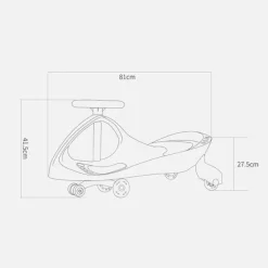 The Decor Haven Babyspielzeug-Wiggle Car für Kinder – Rutschauto