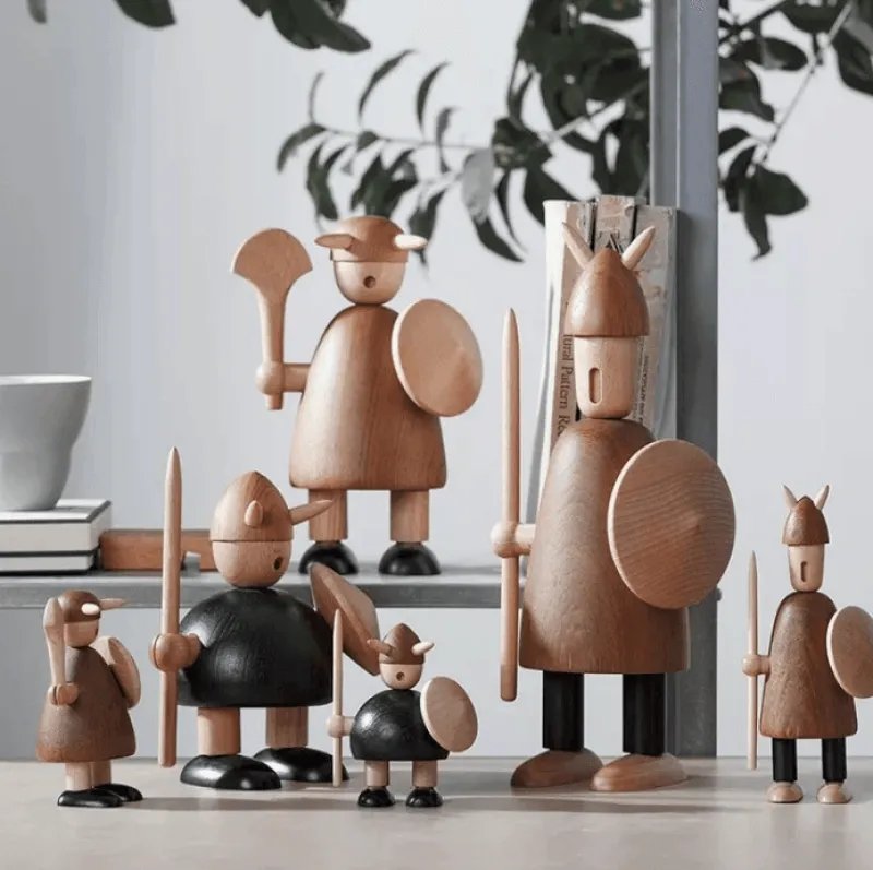 Willow u0026 Whim Wohndeko-Wikinger-Wohndekor aus Holz – Kreativer nordischer Akzent