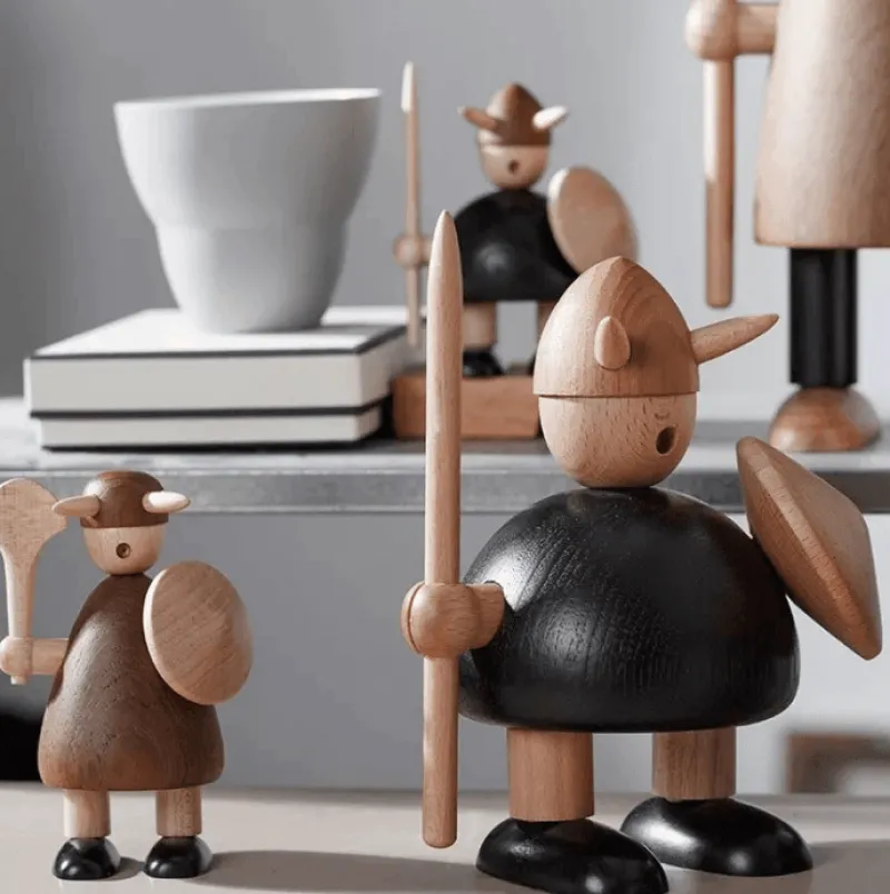 Willow u0026 Whim Wohndeko-Wikinger-Wohndekor aus Holz – Kreativer nordischer Akzent