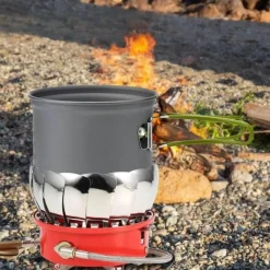 The Outdoor Vault Camping-Werkzeuge|Camping Im Freien-Windbeständiger tragbarer Gaskocher – langlebige Kochlösung für draußen