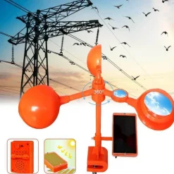 Gear Up u0026 Go Outdoor-Gadgets|Outdoor & Garten-Windbetriebener Solar-Tierabwehr - Umweltfreundliches Gerät zur Schädlingsbekämpfung