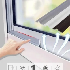 Comfort u0026 Style Gadgets Für Zuhause-Winddichte Fensterdichtungsstreifen – selbstklebende Isolierung für Luftschleuse