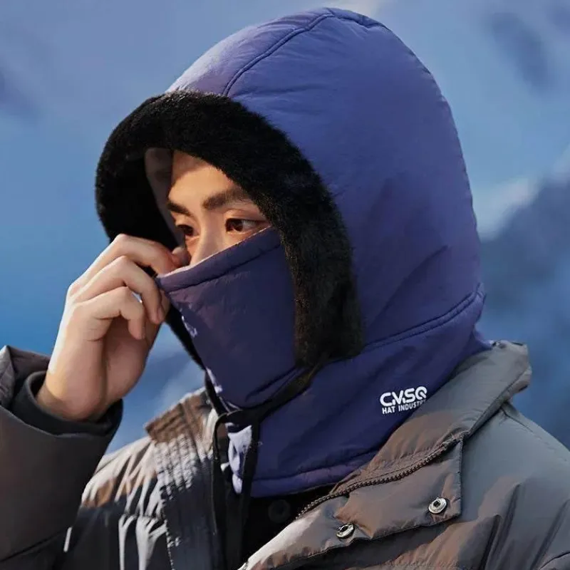 Wilderness Haven Outdoor-Artikel|Camping Im Freien-Winddichte, isolierte Gesichtsbedeckung mit Kapuze für den Winter – warmer Schutz
