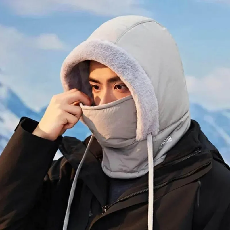 Wilderness Haven Outdoor-Artikel|Camping Im Freien-Winddichte, isolierte Gesichtsbedeckung mit Kapuze für den Winter – warmer Schutz