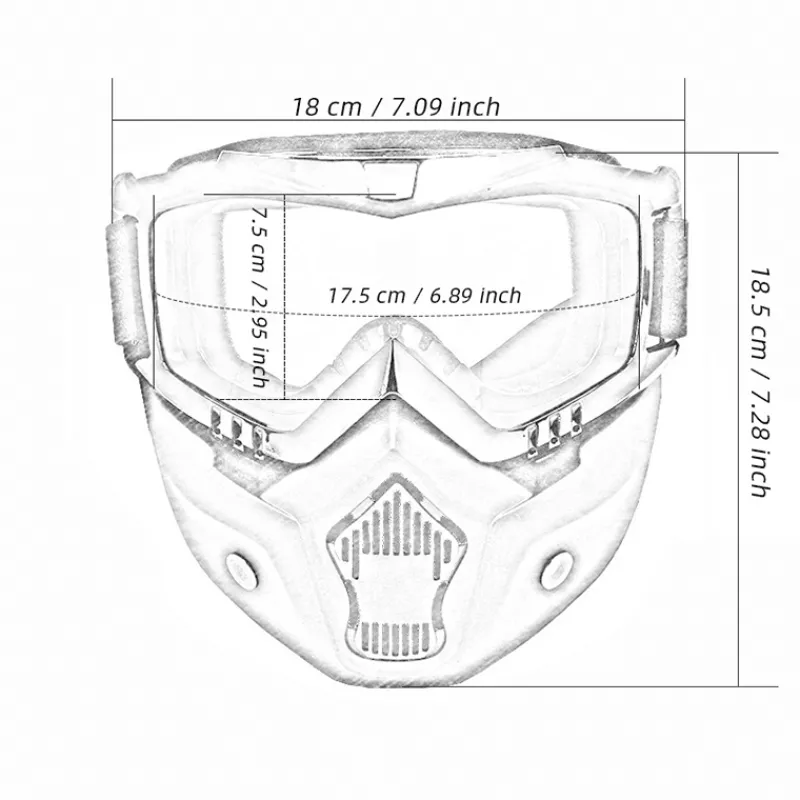 Wilderness Haven Fahrräder & Verkehr|Outdoor-Artikel-Winddichte Motorrad-Snowboardhelmbrille - Snow Gear Eyewear