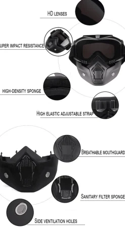 Wilderness Haven Fahrräder & Verkehr|Outdoor-Artikel-Winddichte Motorrad-Snowboardhelmbrille - Snow Gear Eyewear