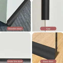 The Decor Haven Gadgets Für Zuhause-Winddichte Silikon-Türdichtung – wetterfester Streifen für Energieeffizienz