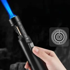 Cozy Living Camping-Werkzeuge|Camping Im Freien-Winddichtes Butan-Feuerzeug – Tragbare Handfackel