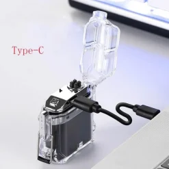 The Outdoor Vault Outdoor-Artikel|Outdoor-Gadgets-Winddichtes Regenbogen-Fackelfeuerzeug – prismatisches flammenloses Design