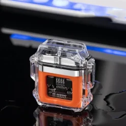 The Outdoor Vault Outdoor-Artikel|Outdoor-Gadgets-Winddichtes Regenbogen-Fackelfeuerzeug – prismatisches flammenloses Design