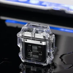 The Outdoor Vault Outdoor-Artikel|Outdoor-Gadgets-Winddichtes Regenbogen-Fackelfeuerzeug – prismatisches flammenloses Design