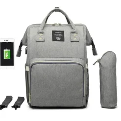 Kinder The Decor Haven Kinderwagen & Zubehör-Windelrucksack für Mütter und Babys mit großer Kapazität – multifunktionales USB-Design