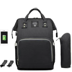 Kinder The Decor Haven Kinderwagen & Zubehör-Windelrucksack für Mütter und Babys mit großer Kapazität – multifunktionales USB-Design