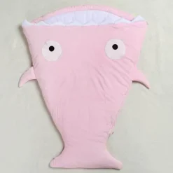 Kinder The Decor Haven Kinderzimmermöbel-Winter Hai Babydecke - Kuschelige Babydecke mit Hai-Motiv