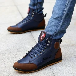 Herren Decor Herrenschuhe-Winterstiefel im britischen Stil – lässiges, warmes Schuhwerk