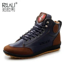 Herren Decor Herrenschuhe-Winterstiefel im britischen Stil – lässiges, warmes Schuhwerk