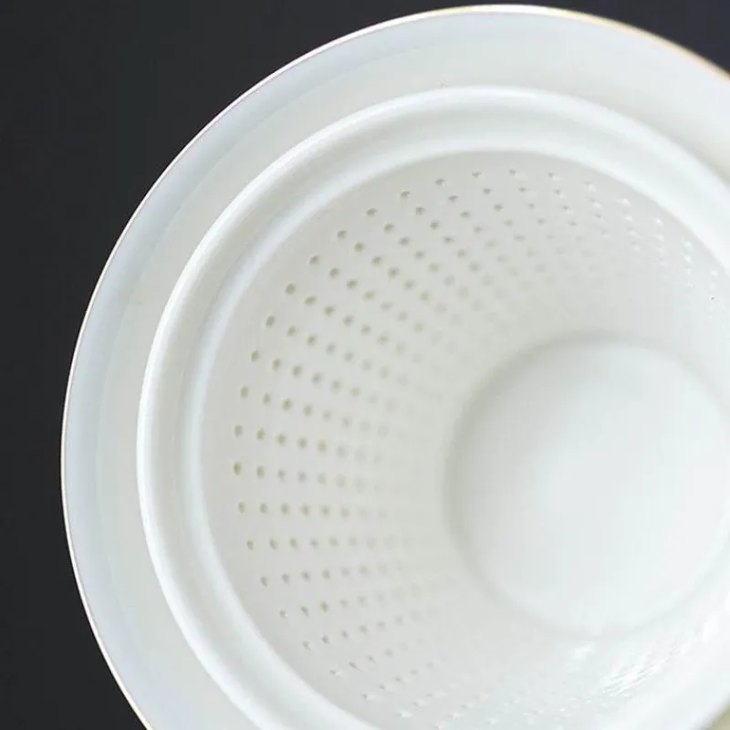 The Decor Haven Küche & Esszimmer-Winter-Teetassen-Set aus Keramik – Zauberhaftes saisonales Trinkgeschirr