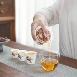 The Decor Haven Küche & Esszimmer-Winter-Teetassen-Set aus Keramik – Zauberhaftes saisonales Trinkgeschirr