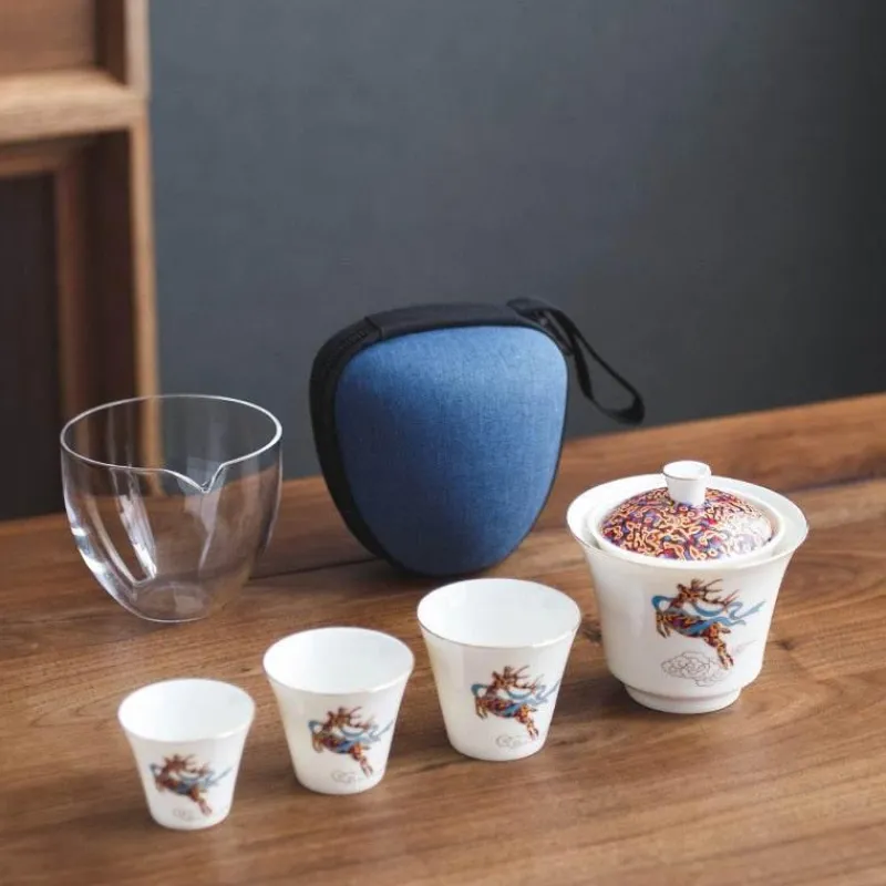 The Decor Haven Küche & Esszimmer-Winter-Teetassen-Set aus Keramik – Zauberhaftes saisonales Trinkgeschirr