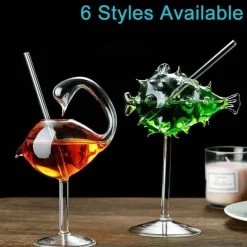 Tom Küche & Esszimmer-Wirbelglas-Strohhalmbecher für Partys, Nachtclubs, elegantes und lustiges Trinkgeschirr