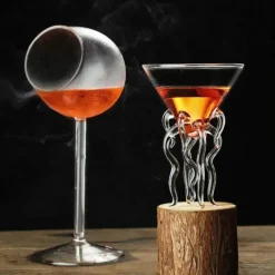 Tom Küche & Esszimmer-Wirbelglas-Strohhalmbecher für Partys, Nachtclubs, elegantes und lustiges Trinkgeschirr