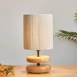 Glow u0026 Shade Beleuchtung-WoodWave Desk Lamp - Modern Wooden Table Light