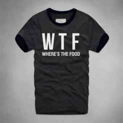 Damen Everly u0026 Lace Damenbekleidung-WTF Wo ist das Essen T-Shirt - Lustiges Foodie T-Shirt