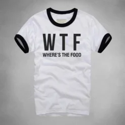 Damen Everly u0026 Lace Damenbekleidung-WTF Wo ist das Essen T-Shirt - Lustiges Foodie T-Shirt