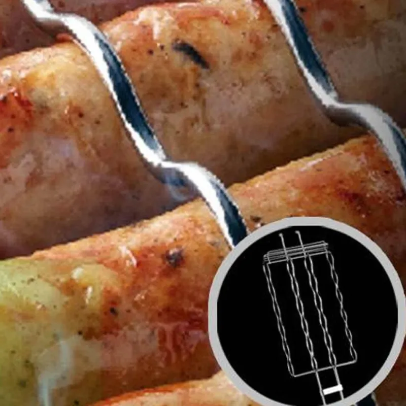 Adventure Basecamp Camping Im Freien|Outdoor-Artikel-Wurstgrillrost - BBQ-Kochwerkzeug